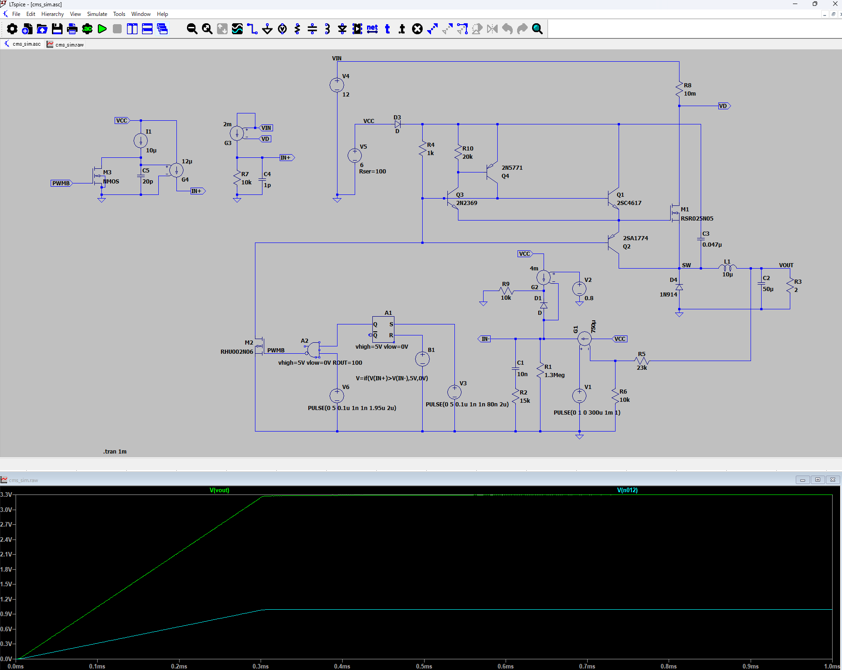 LTspice waveform analysis image